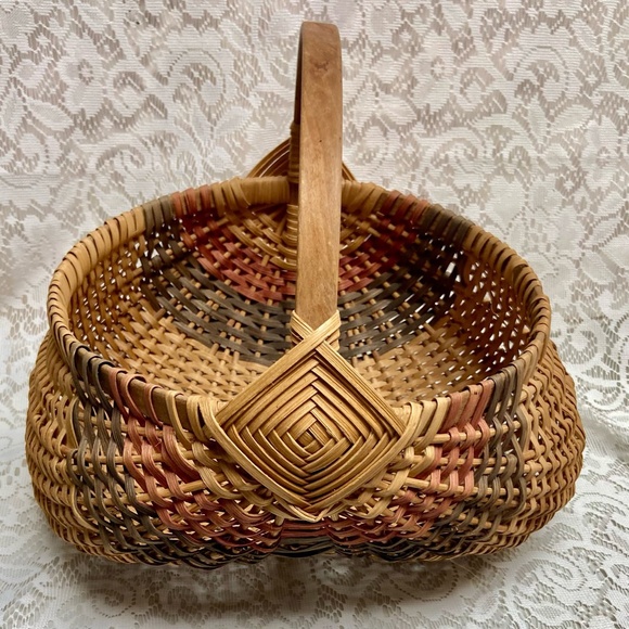 Vintage Collectible Buttocks Basket 13in x 12in x 15in W